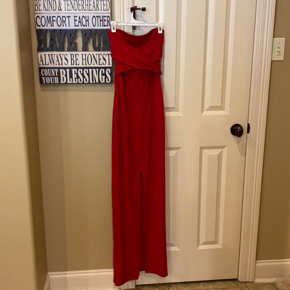 Red gown